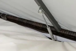 OUTFLEXX Gartenlounge, braun marmoriert, Polyrattan, 6 Pers, wasserfeste Kissenbox