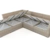 OUTFLEXX Gartenlounge, desert-beige, Aluminium/Polyester, für 5 Personen, mit Reißverschluss