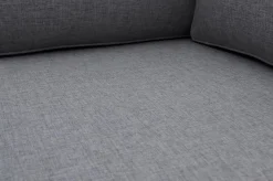 OUTFLEXX Gartenlounge, silber/grau, Edelstahl/Teakholz/Textil, für 2 Personen, Liegefunktion, FSC®-zertifiziertes Produkt