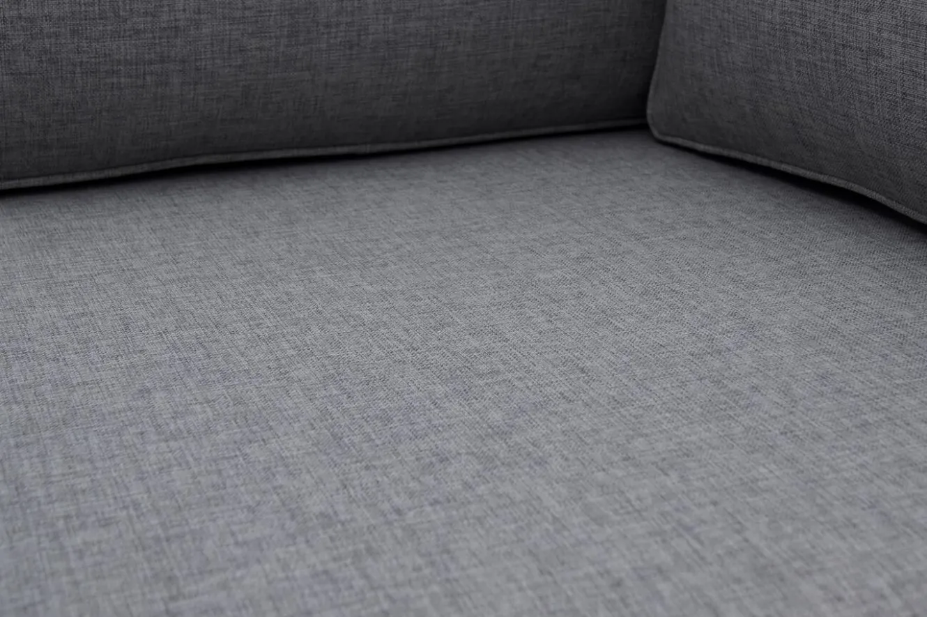 OUTFLEXX Gartenlounge, silber/grau, Edelstahl/Teakholz/Textil, für 2 Personen, Liegefunktion, FSC®-zertifiziertes Produkt