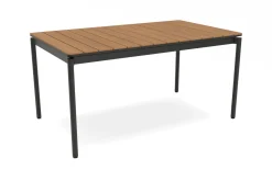 OUTFLEXX Glasgow Garten-Essgruppe, 6 Personen, 150cm, Alu/Holzimitat