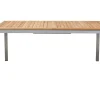 OUTFLEXX Glasgow Garten-Essgruppe für 8 Personen, Edelstahl/Textilene, ausziehbarer Tisch 200/300 x 100 cm, stapelbare Sessel, FSC®-zertifiziertes Produkt