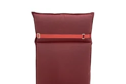 OUTFLEXX Green Auflage für Rollliegen, bordeaux, recyceltes Polyester, 195 x 60 x 6 cm, strapazierfähig, witterungsbeständig