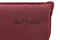 OUTFLEXX Green Auflage für Rollliegen, bordeaux, recyceltes Polyester, 195 x 60 x 6 cm, strapazierfähig, witterungsbeständig