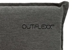 OUTFLEXX Green 6er-Set Sitzkissen für Hochlehner, anthrazit, recyceltes Polyester, hautsympathisch, mit Rückengurt und Bindekordeln