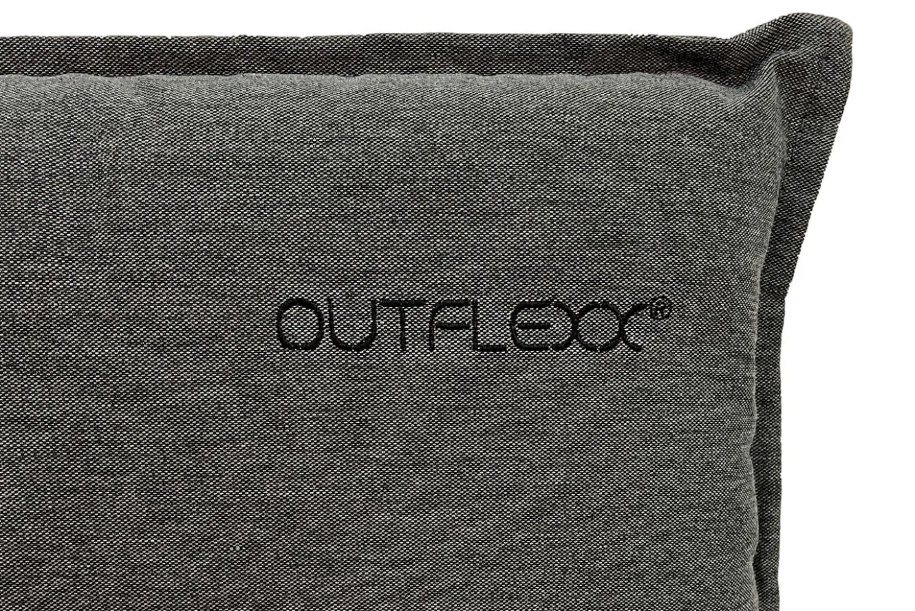 OUTFLEXX Green 6er-Set Sitzkissen für Hochlehner, anthrazit, recyceltes Polyester, hautsympathisch, mit Rückengurt und Bindekordeln