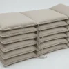 OUTFLEXX Green 6er-Set Sitzkissen für Hochlehner, nature, recyceltes Polyester, hautsympathisch, mit Rückengurt und Bindekordeln