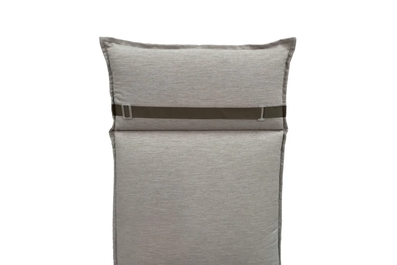 OUTFLEXX Green 6er-Set Sitzkissen für Niederlehner, nature, recyceltes Polyester, hautsympathisch, mit Rückengurt und Bindekordeln