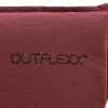OUTFLEXX Green 6er-Set Sitzkissen für Niederlehner, bordeaux, recyceltes Polyester, hautsympathisch, mit Rückengurt und Bindekordeln