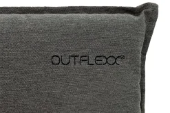 OUTFLEXX Green Sitzkissen für Hochlehner, anthrazit, recyceltes Polyester, 119 x 48 x 6 cm, strapazierfähig, witterungsbeständig