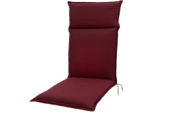 OUTFLEXX Green Sitzkissen für Hochlehner, bordeaux, recyceltes Polyester, 119 x 48 x 6 cm, strapazierfähig, witterungsbeständig