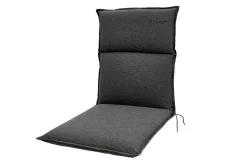 OUTFLEXX Green Sitzkissen für Niederlehner, anthrazit, recyceltes Polyester, 100 x 48 x 6 cm, strapazierfähig, witterungsbeständig