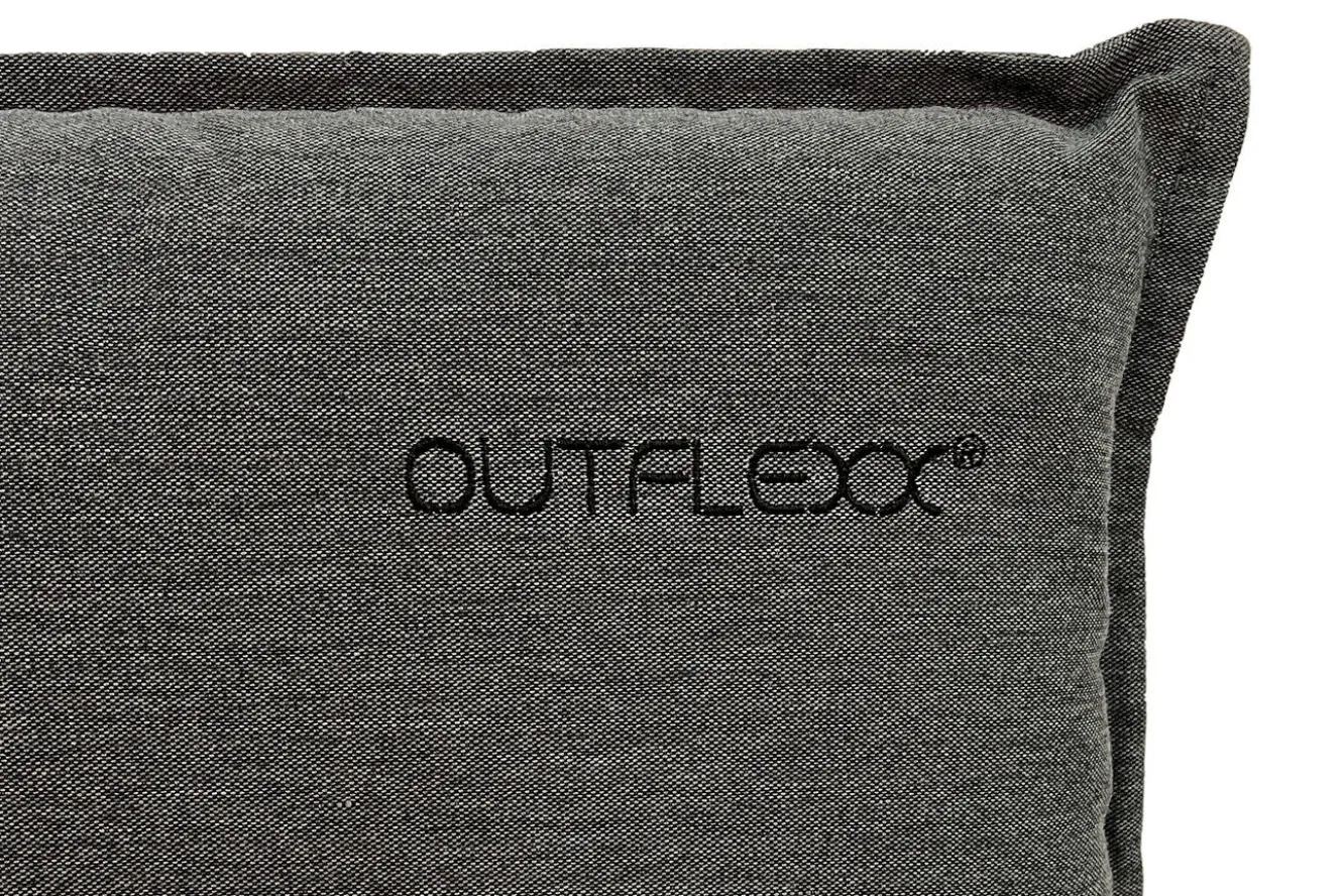 OUTFLEXX Green Sitzkissen für Niederlehner, anthrazit, recyceltes Polyester, 100 x 48 x 6 cm, strapazierfähig, witterungsbeständig