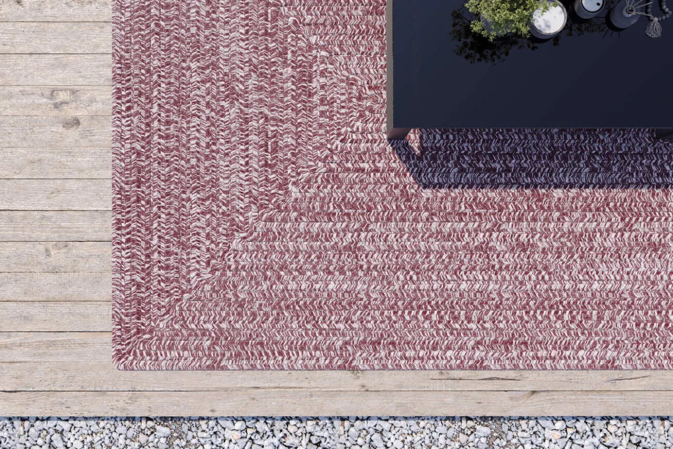 OUTFLEXX Harmony Outdoor Teppich, Andorra/Weiß, recyceltes PET-Garn, 160 x 240 cm, für Innen- und Außenbereiche geeignet