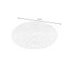 OUTFLEXX Harmony Outdoor Teppich, Andorra White, recyceltes PET-Garn, Ø 120 cm, für Innen- und Außenbereiche geeignet