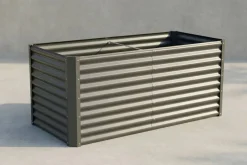 OUTFLEXX Hochbeet, anthrazit, Aluminium-Zink-Stahl, pulverbeschichtet, 180 x 90 x 84 cm