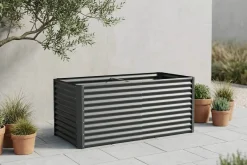 OUTFLEXX Hochbeet, anthrazit, Aluminium-Zink-Stahl, pulverbeschichtet, 180 x 90 x 84 cm