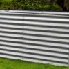 OUTFLEXX Hochbeet, silber, Aluminium-Zink-Stahl, pulverbeschichtet, 180 x 90 x 84 cm