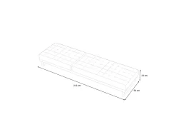 OUTFLEXX Icon Liege, hellgrau, Alu/Teak/Olefin, verstellbare Rückenlehne, atmungsaktiv, witterungsbeständig, FSC®-zertifiziertes Produkt