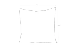OUTFLEXX Kissen, anthrazit, Polyester, 45 x 45 cm, wasserabweisend, schnelltrocknend, strapazierfähig, pflegeleicht