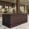 OUTFLEXX Kissenbox, braun marmoriert, Polyrattan, 204x94x75cm