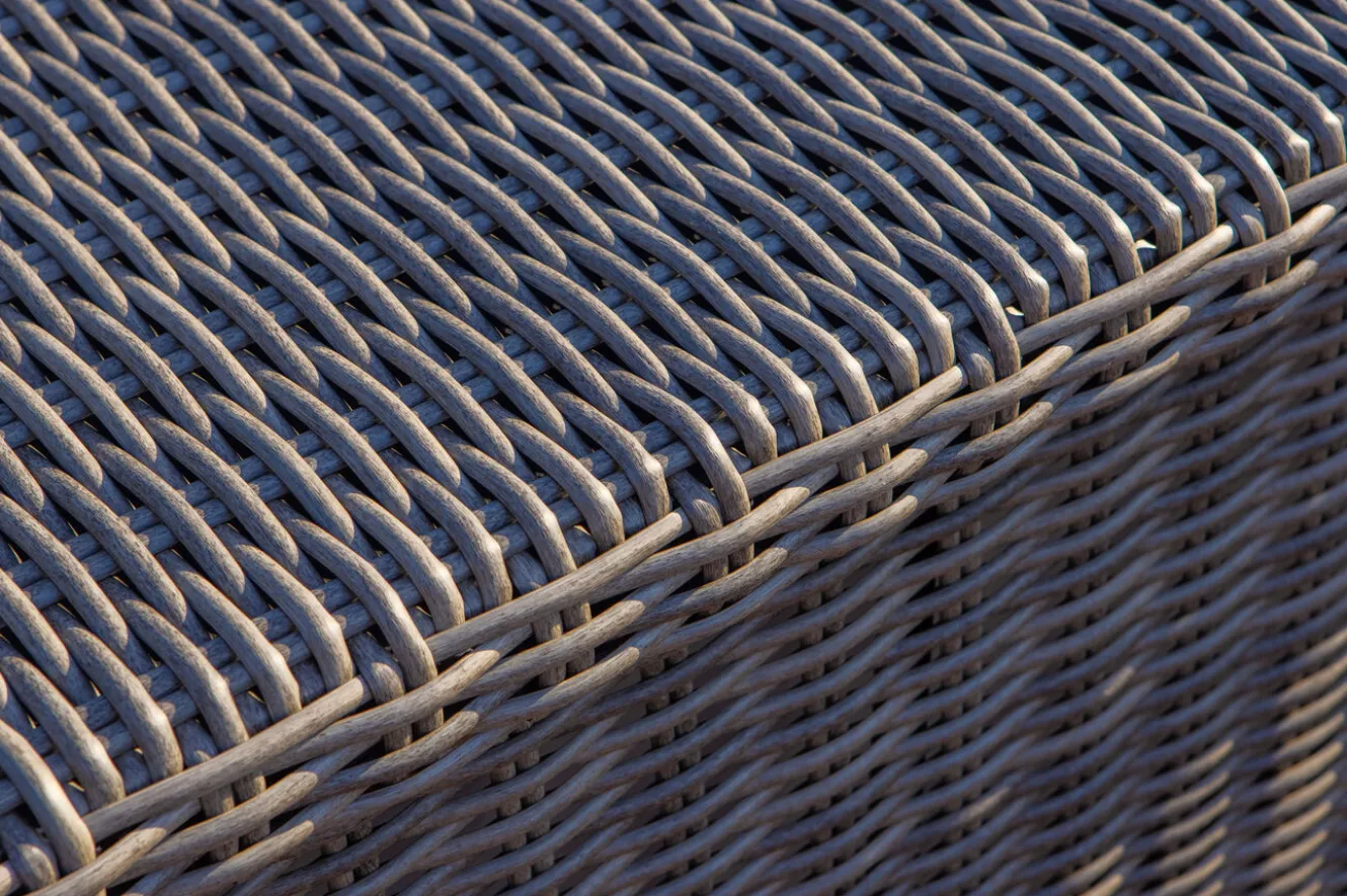 OUTFLEXX Kissenbox L, grau, Polyrattan, 204x94x75cm