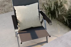 OUTFLEXX Kissen, desert/beige, Polyester, 45 x 45 cm, pflegeleicht, schmutzabweisend, schnelltrocknend, Bezug waschbar