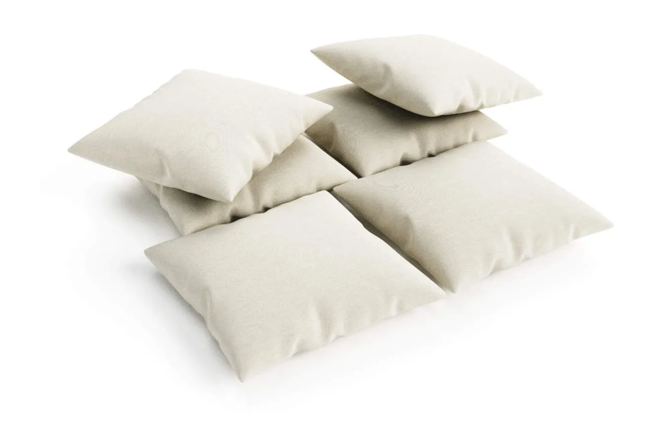 OUTFLEXX Kissen 6er Set, desert/beige, 45 x 45 cm