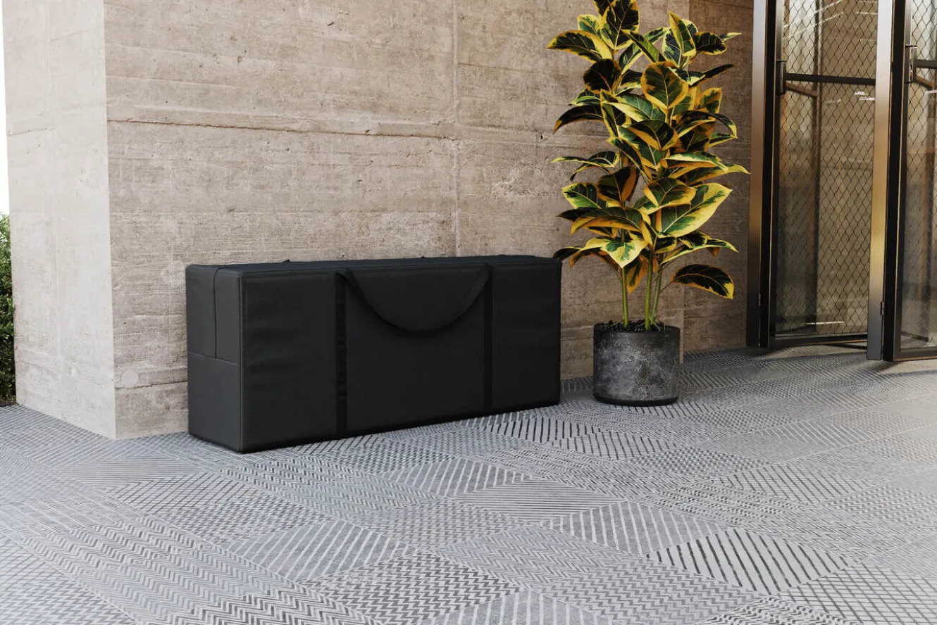 OUTFLEXX Kissentasche, schwarz, Polyester, TPU 420D Ripstop-Gewebe, 125 x 32 x 50 cm
