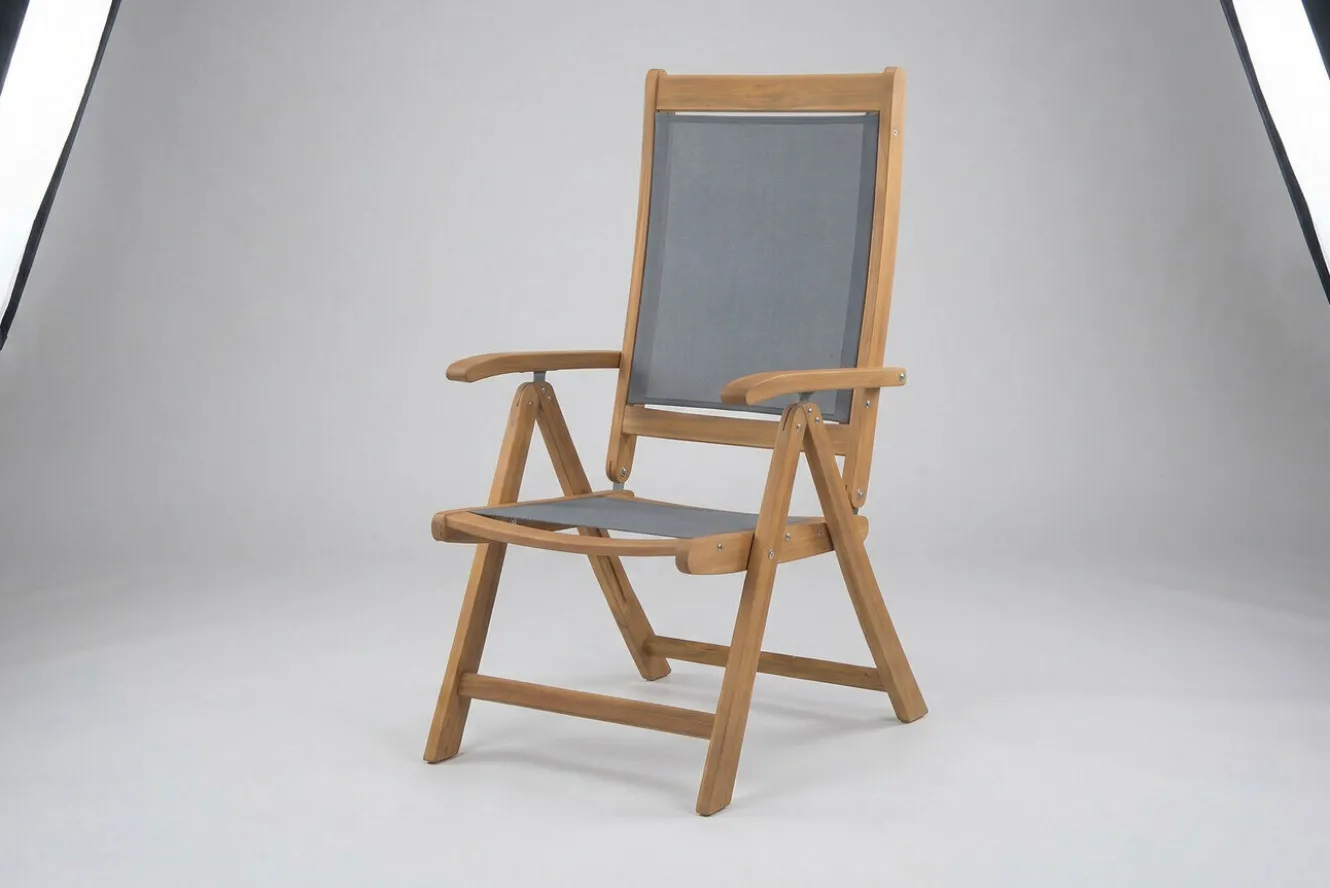 OUTFLEXX Klappstuhl, 5-fach verstellbar, Akazie FSC®-zertifiziert, 60x71x107cm