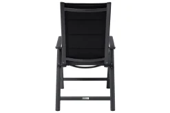 OUTFLEXX Klappstuhl, padded, schwarz, Aluminium, klappbar, pulverbeschichtet, robust, leichte Handhabung