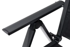 OUTFLEXX Klappstuhl, padded, schwarz, Aluminium, klappbar, pulverbeschichtet, robust, leichte Handhabung