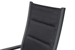 OUTFLEXX Klappstuhl, padded, schwarz, Aluminium, klappbar, pulverbeschichtet, robust, leichte Handhabung