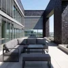 OUTFLEXX Laguna Gartenlounge, dunkelgrau, Aluminium/Polyester, pulverbeschichtet