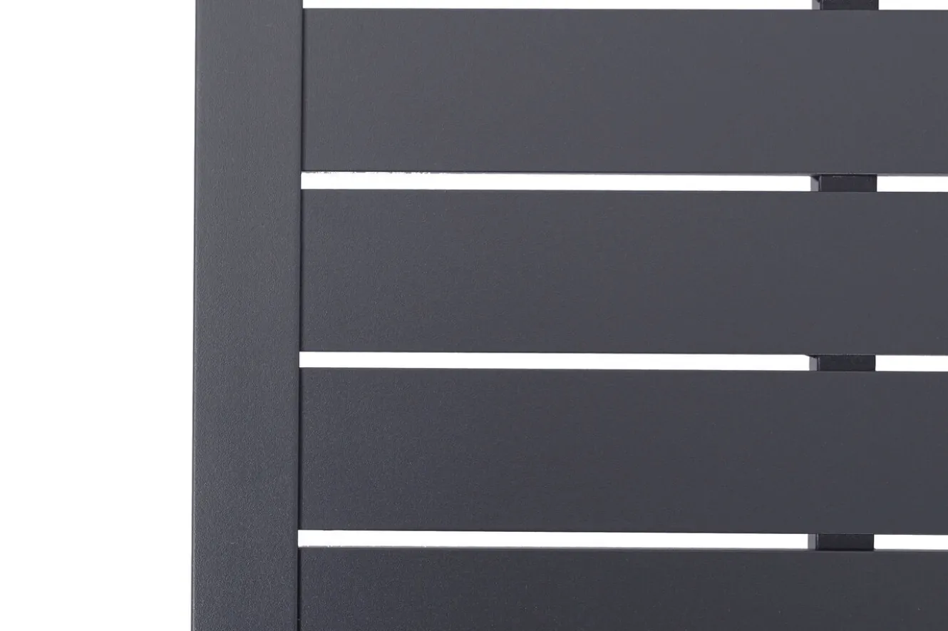OUTFLEXX Liegen-Set, anthrazit, Aluminium/Textilene/Polyester, Tisch 40 x 40 cm, 2 Auflagen, Rückenlehne verstellbar, mit Rollen