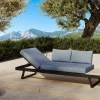 OUTFLEXX Lounge/Liege, anthrazit matt, Alu/Polyester, verstellbar, hoher Liegekomfort, 230 x 80 cm