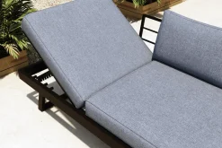 OUTFLEXX Lounge/Liege, anthrazit matt, Alu/Polyester, verstellbar, hoher Liegekomfort, 230 x 80 cm