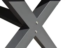 OUTFLEXX Louvra Ausziehtisch, anthrazit/Holzoptik, Alu/Keramik, 160/210x100,5cm, Tischplatte aus Keramikfliesen