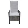 OUTFLEXX Louvra Select/Darwin Gartenessgruppe, anthrazit, Alu/Keramik/Polyrattan, 200 x 100 cm, 6 Diningsessel