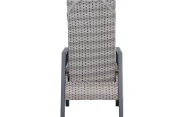 OUTFLEXX Louvra Select/Darwin Gartenessgruppe, anthrazit, Alu/Keramik/Polyrattan, 200 x 100 cm, 6 Diningsessel