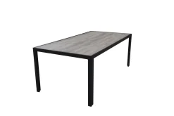 OUTFLEXX Louvra Select/Darwin Gartenessgruppe, anthrazit, Alu/Keramik/Polyrattan, 200 x 100 cm, 6 Diningsessel