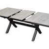 OUTFLEXX Louvra Select Garten-Essgruppe, natur/anthrazit, Polyrattan/Alu, 6 Sessel, Tisch 160/210 x 100 cm