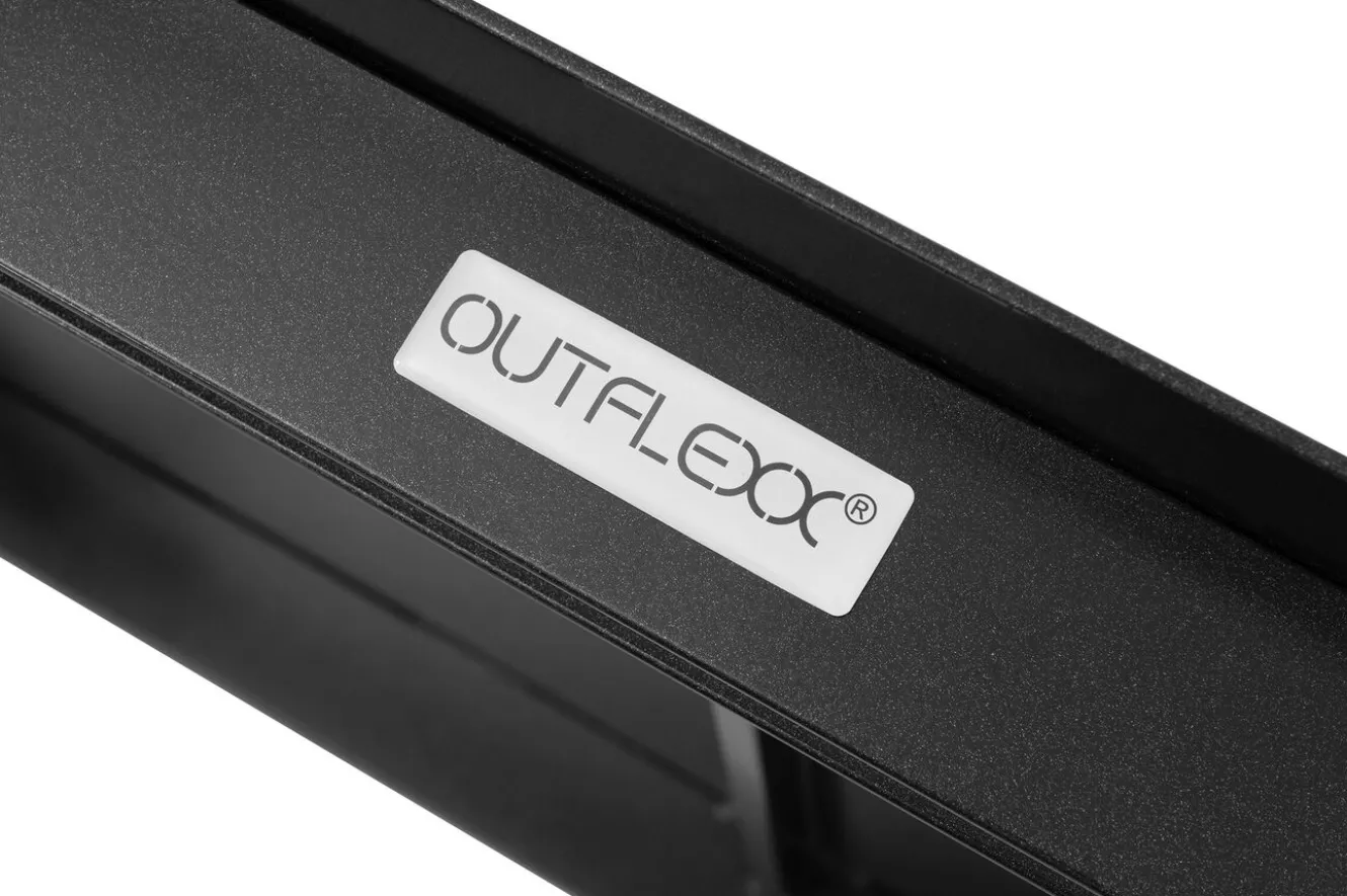 OUTFLEXX Luminara LED-Gartenlounge für 5-6 Personen, anthrazit/dunkelgrau, Alu/Polyester, pulverbeschichtet, beleuchtet