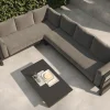 OUTFLEXX Manhattan Garten-Ecklounge, 6 Personen, inkl. Beistelltisch, Aluminium/Polyester