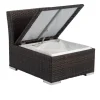 OUTFLEXX Mittelelement, braun marmoriert, Polyrattan, 63 x 78 x 65 cm, geeignet für 7759-BOX