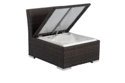OUTFLEXX Mittelelement, braun marmoriert, Polyrattan, 63 x 78 x 65 cm, geeignet für 7759-BOX