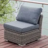 OUTFLEXX Mittelelement, grau, Polyrattan, 63 x 78 x 65 cm, geeignet für 18370-BOX-A/-D