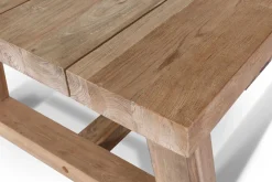 OUTFLEXX Nova Garten-Essgruppe mit 6 Sesseln, anthrazit/grau/natur, Alu/Polyrattan/Teakholz, 220 x 110 cm Tisch, verstellbare Rückenlehne