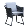 OUTFLEXX Oranger Blossom Sessel, anthrazit, Aluminium/XL Rope, 60x62x75 cm, inkl. Polster