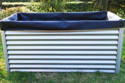 OUTFLEXX Pflanzvlies, schwarz, Vlies 200g/m², 180x90x100cm, für Hochbeet mit 180cm